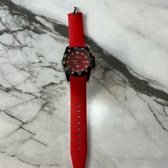 Croton Men’s Red black Colorway Diver Watch CX328010 - Picture 1 of 5